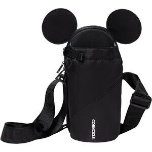 ⚡Corkcicle Mickey Mouse Black‎ Crossbody Water Bottle Adjustable Strap Sling Bag